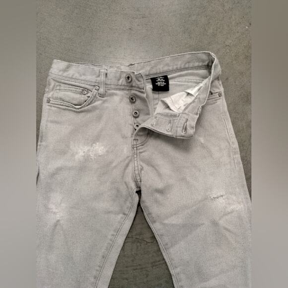 H&M &Cotton Distressed Slim Low Waist Jeans, 28/32 - Picture 8 of 13